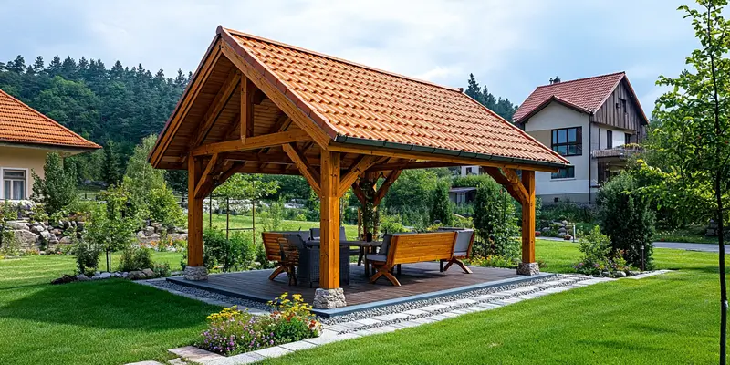 Co posadzić obok altany?