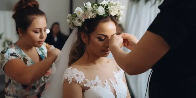 Suknie ślubne z geometrycznym motywem jako jeden z trendów