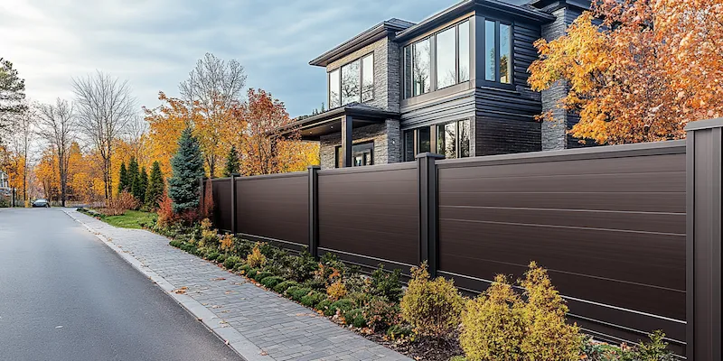 Moderne Metallzäune aus Polen