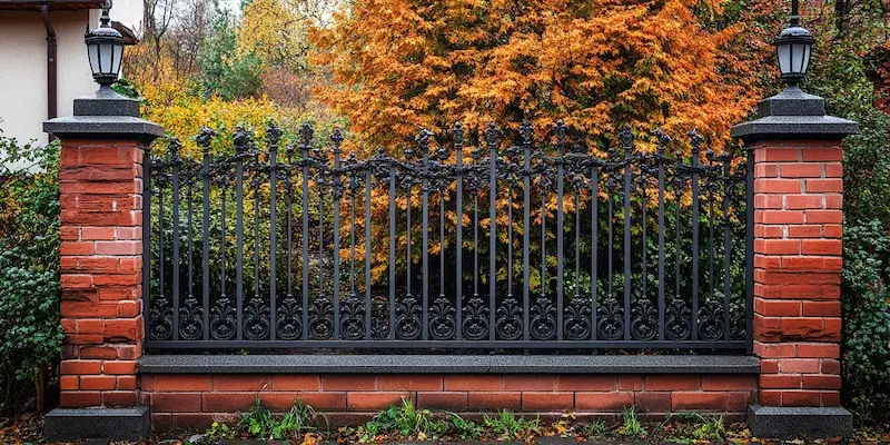 Polnische Metallzäune