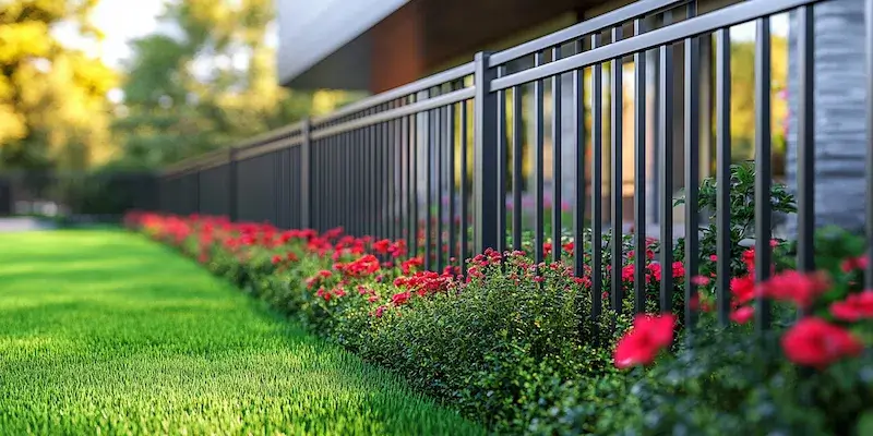 Modern Zaun aus Polen